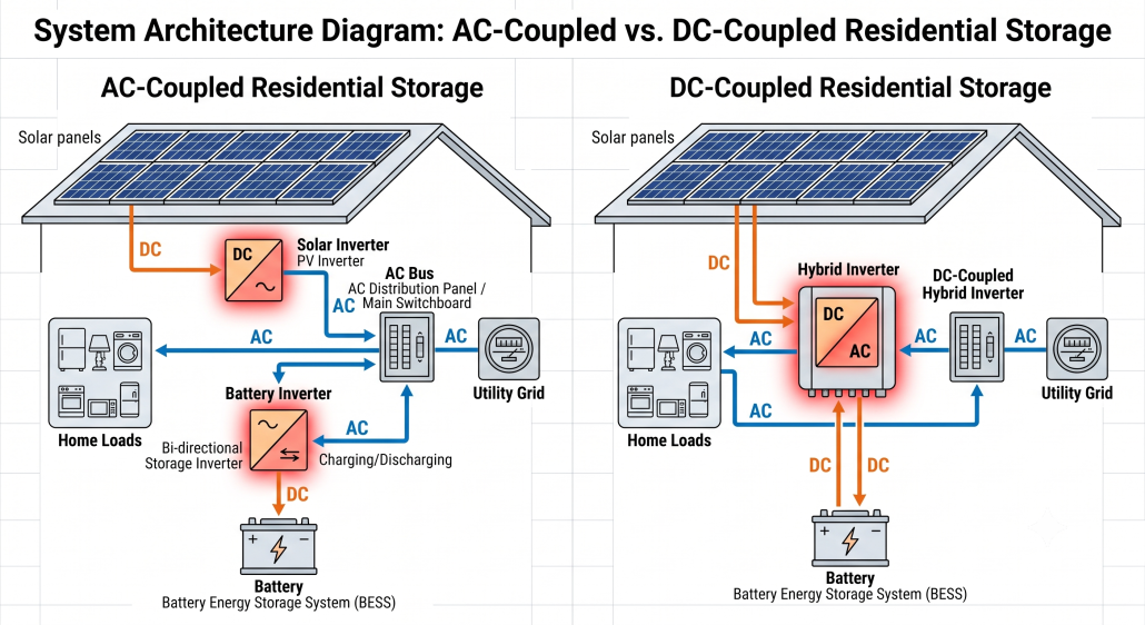 AC-Coupled vs. DC-Coupled Residential Storage