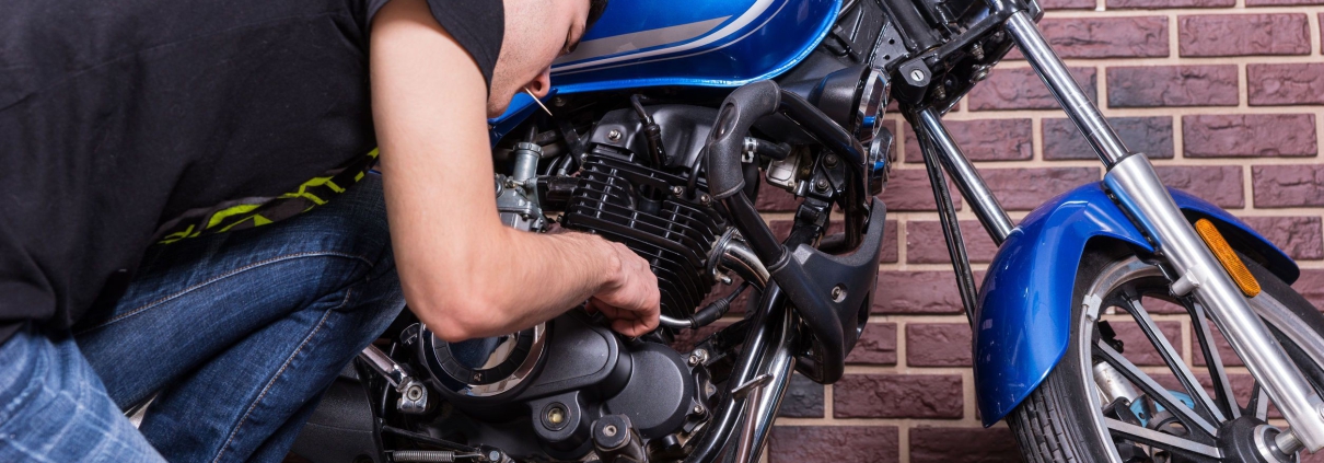 Checking Motorcycle