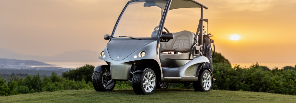Golf Cart And Sunsine