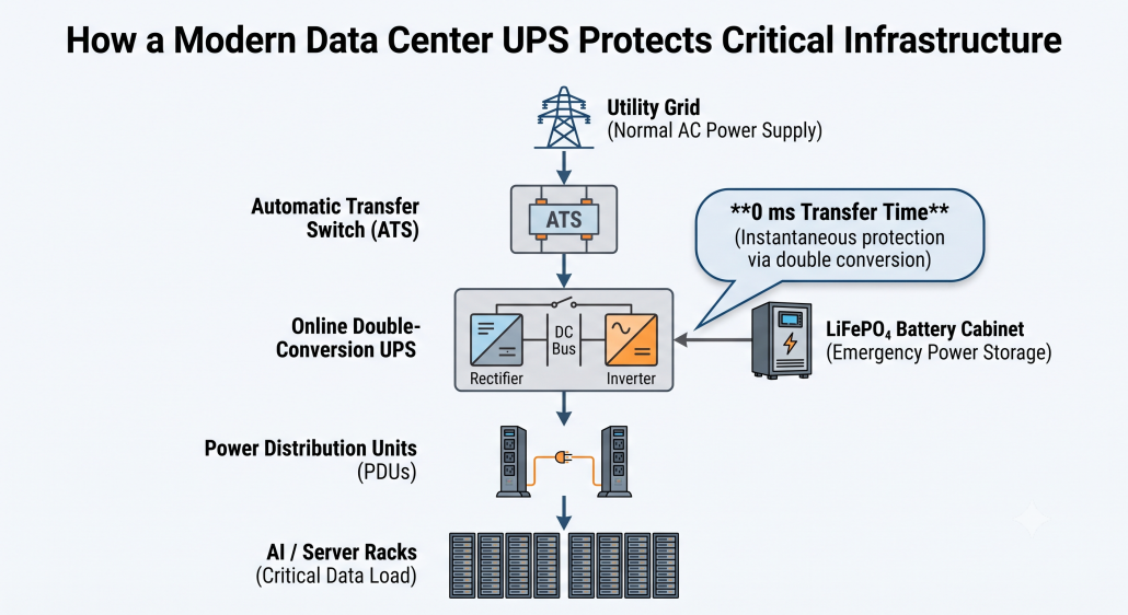 How a Modern Data Center UPS Protects Critical Infrastructure