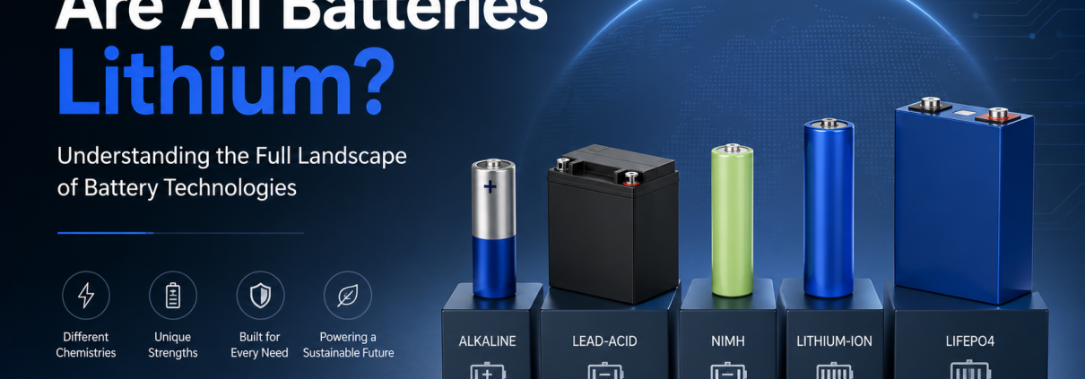 are all batteries lithium showing multiple battery chemistries side by side