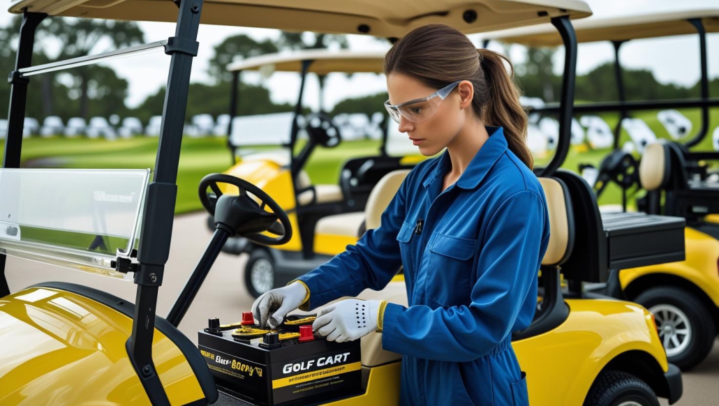 how to install lithium battery in golf cart