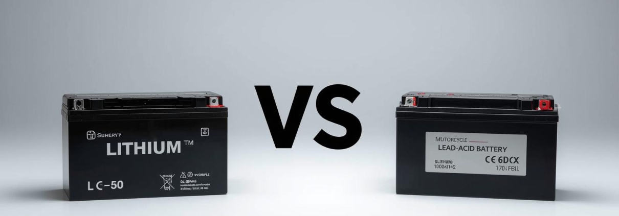 motorcycle lithium battery vs lead-acid